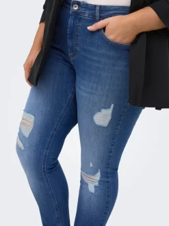 CARWILLY Middels høy midje Skinny Fit Ankellengde Jeans