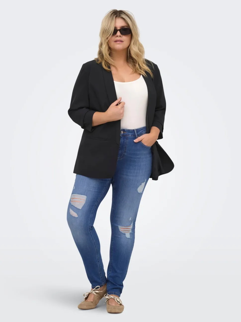 CARWILLY Middels høy midje Skinny Fit Ankellengde Jeans