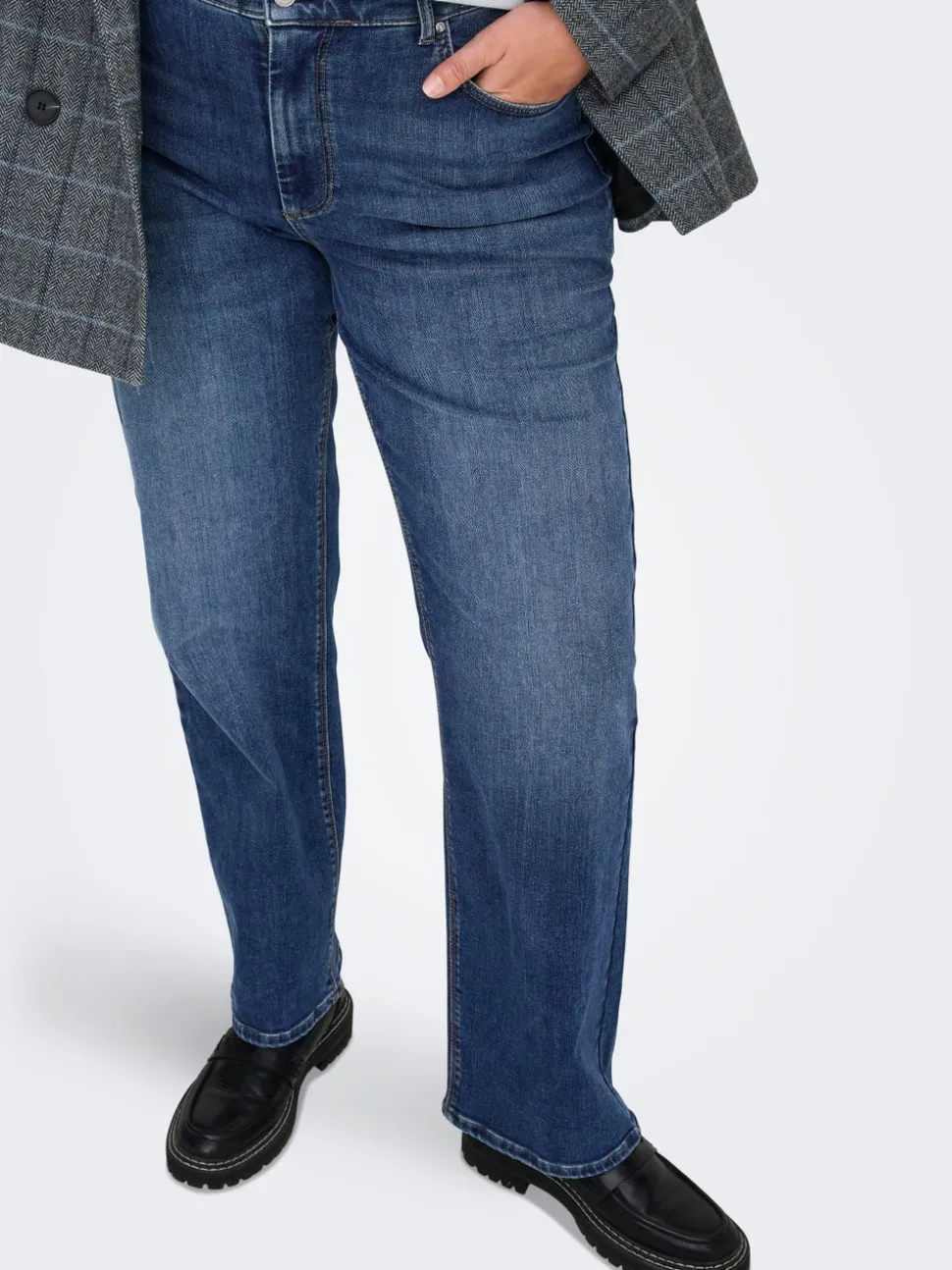 CARWILLY Middels høy midje Straight Fit Jeans