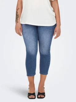 CARWILLY Middels høy midje capri Skinny Fit Jeans