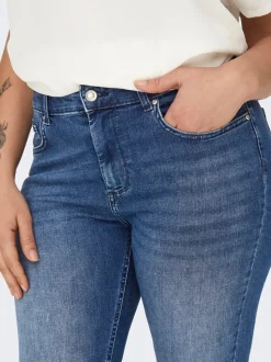 CARWILLY Middels høy midje capri Skinny Fit Jeans
