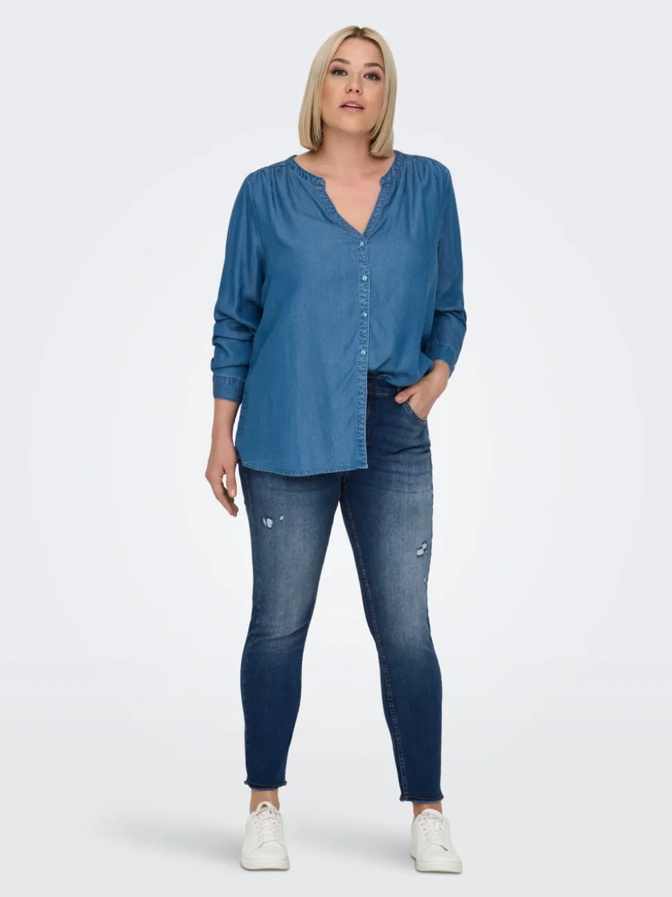 CARWILLY Middels høy midje Skinny Fit Ankellengde Jeans