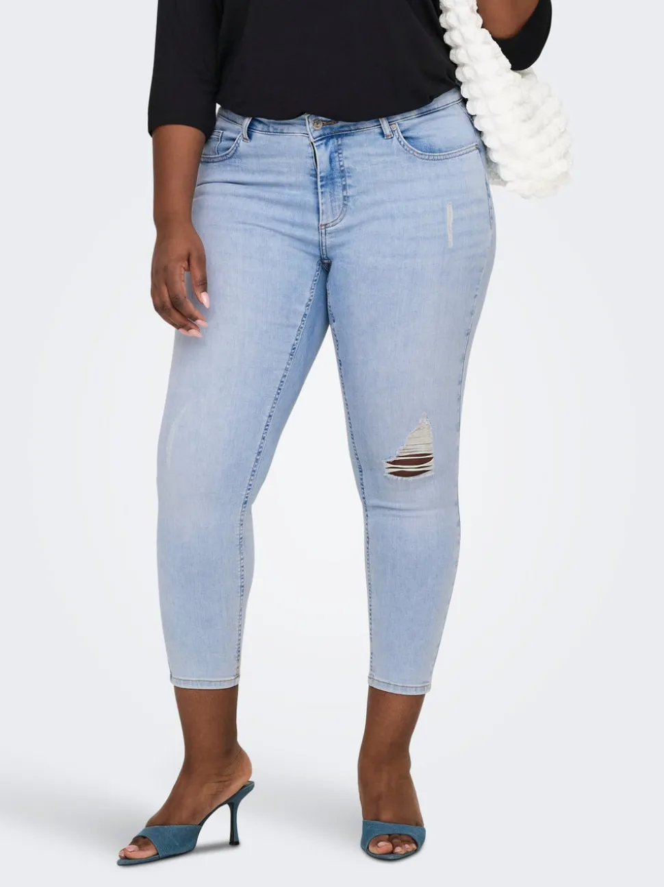 CARWILLY Middels høy midje Skinny Fit Ankellengde Jeans