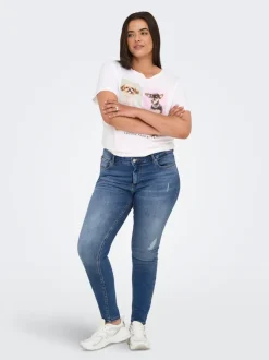 CARWILLY Middels høy midje Skinny Fit Ankellengde Jeans