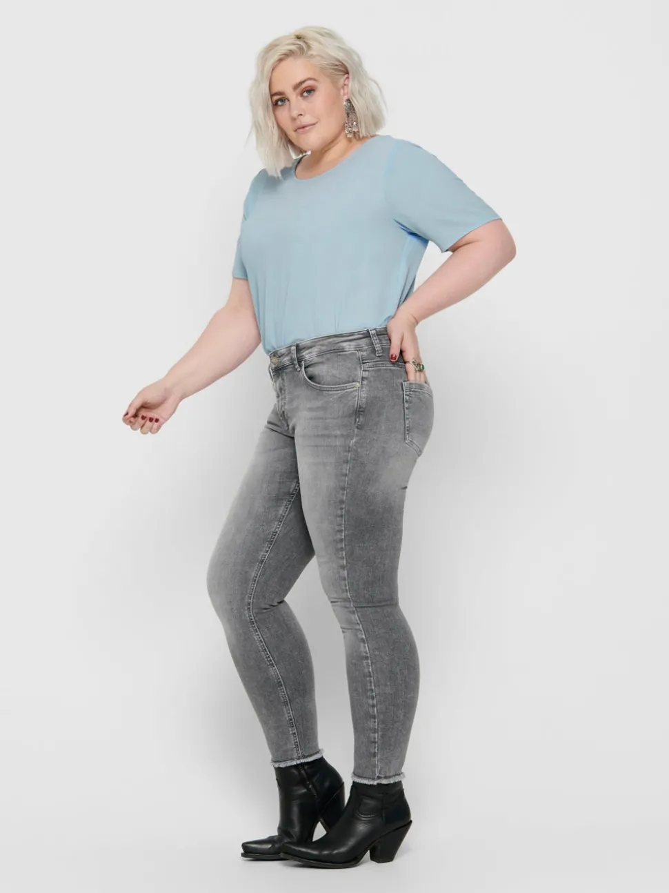 CARWILLY Normal midje Skinny Fit Ankellengde Jeans