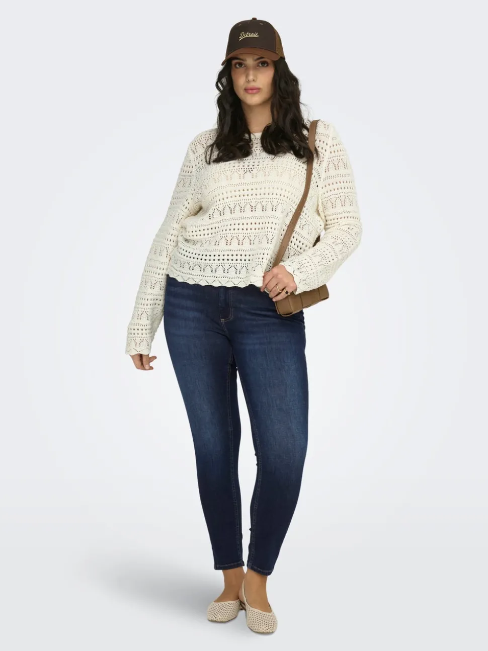 CARWILLY Skinny Fit Ankellengde Jeans
