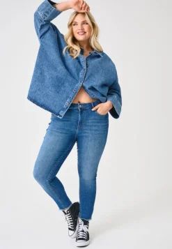 CARWILLY Skinny Fit Ankellengde Jeans