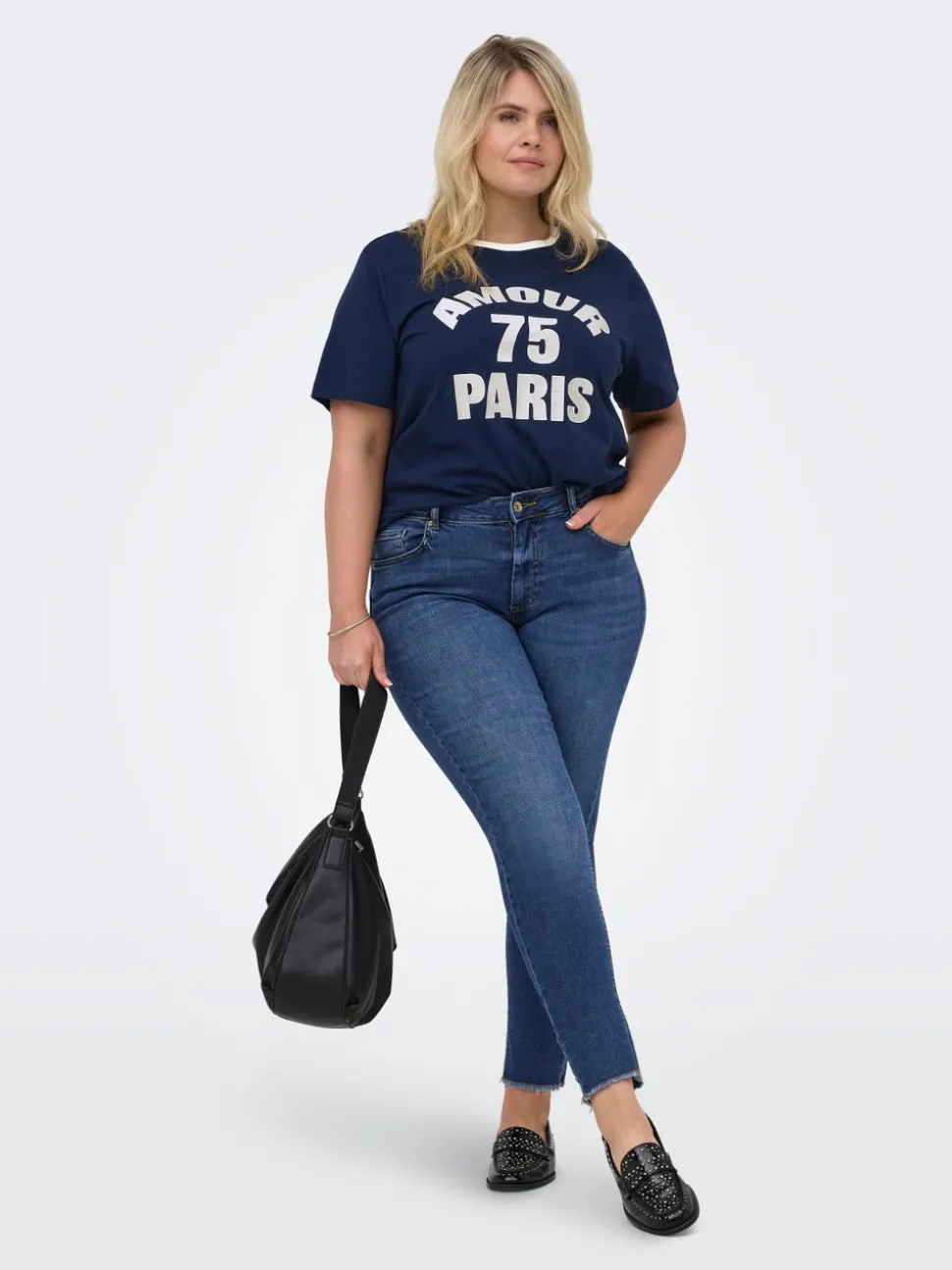 CARWILLY Skinny Fit Ankellengde Jeans