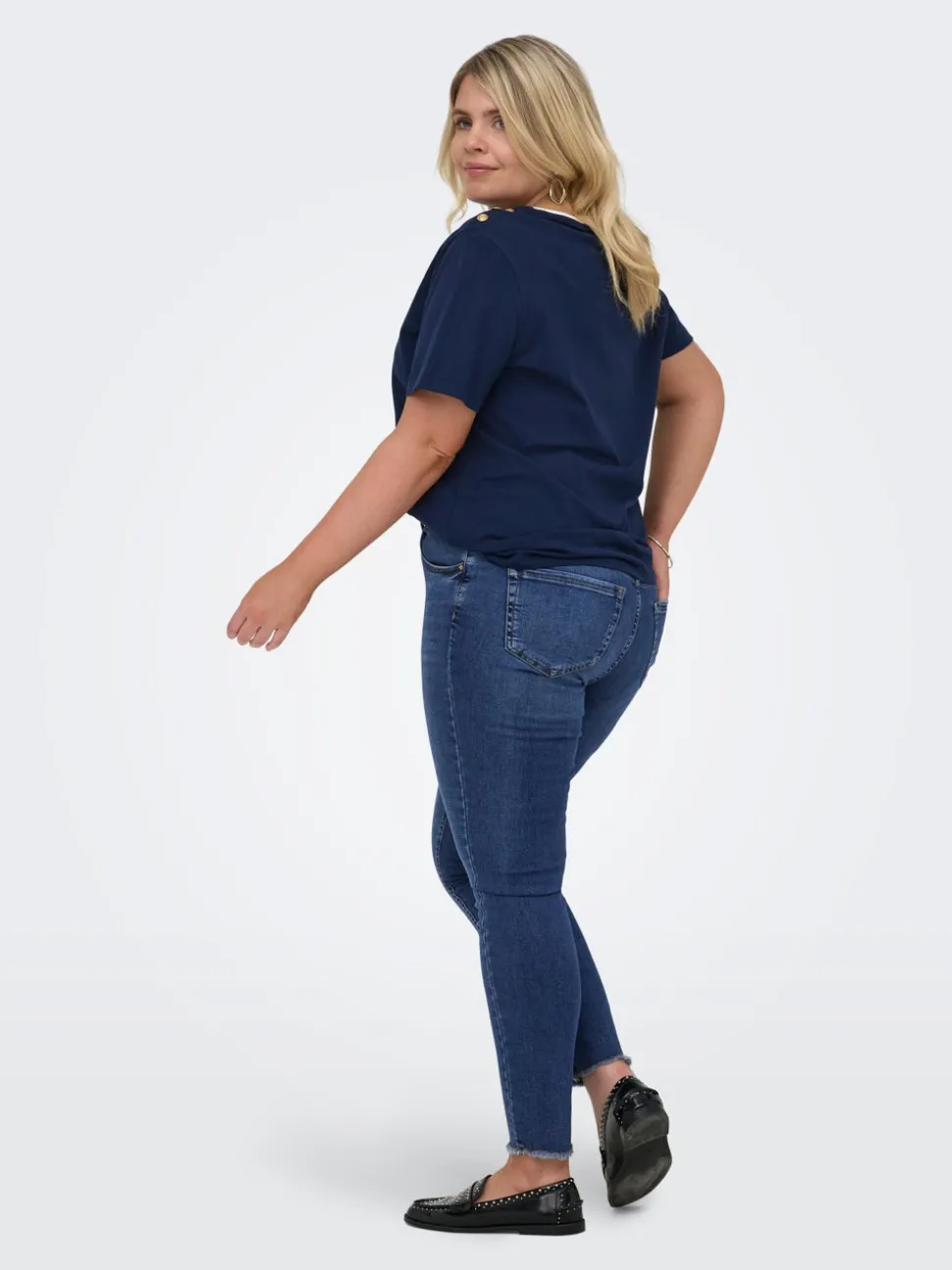 CARWILLY Skinny Fit Ankellengde Jeans