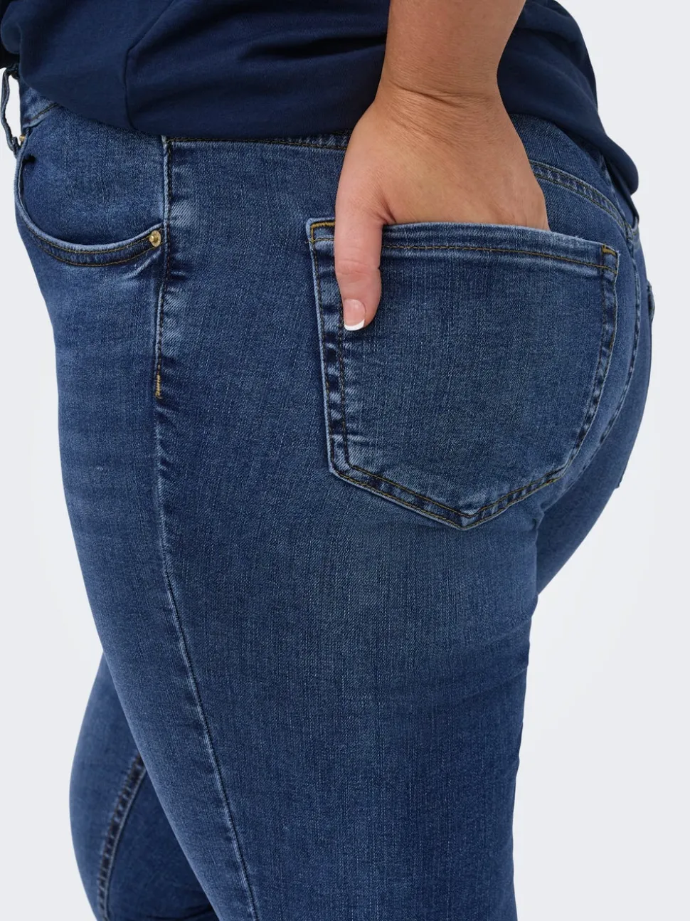 CARWILLY Skinny Fit Ankellengde Jeans