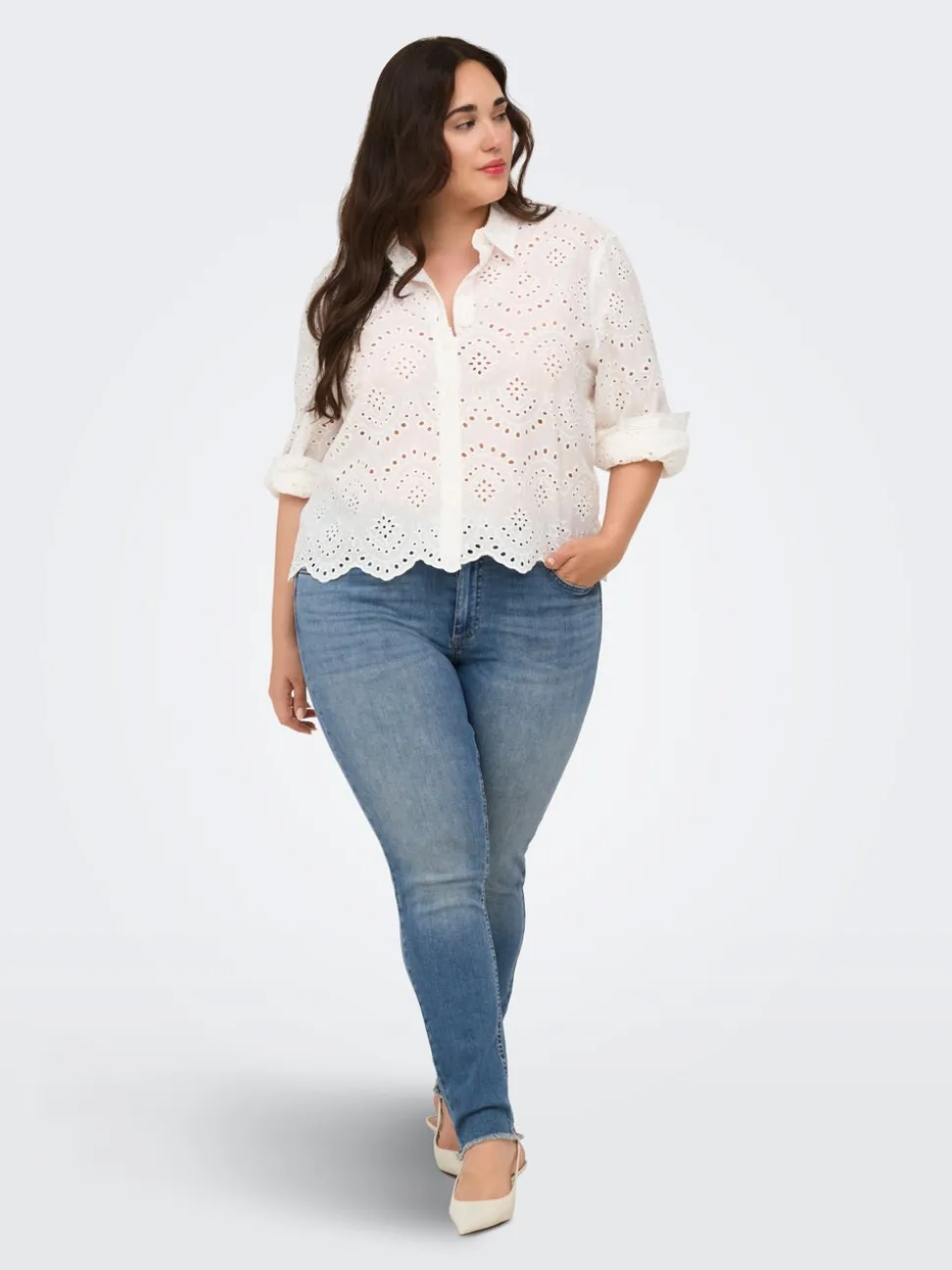 CARWILLY Skinny Fit Ankellengde Jeans