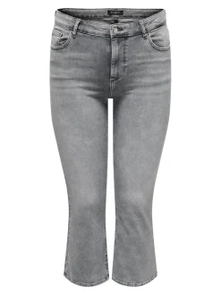 CARWILLY Sweet Flared Fit Cropped Jeans