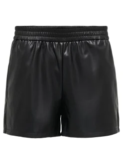 JDYALAIA Middels høy midje Regular Fit Shorts i kunstskinn
