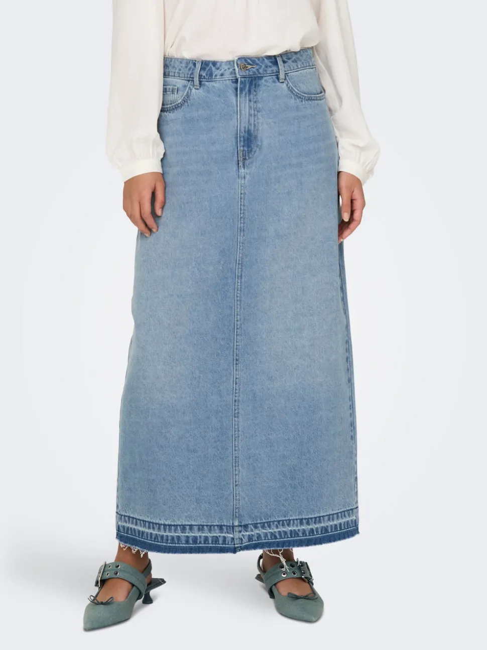 JDYBELLA Denim Denimskjørt Langt skjørt