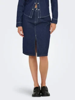 JDYBELLA Denim Denimskjørt Midiskjørt