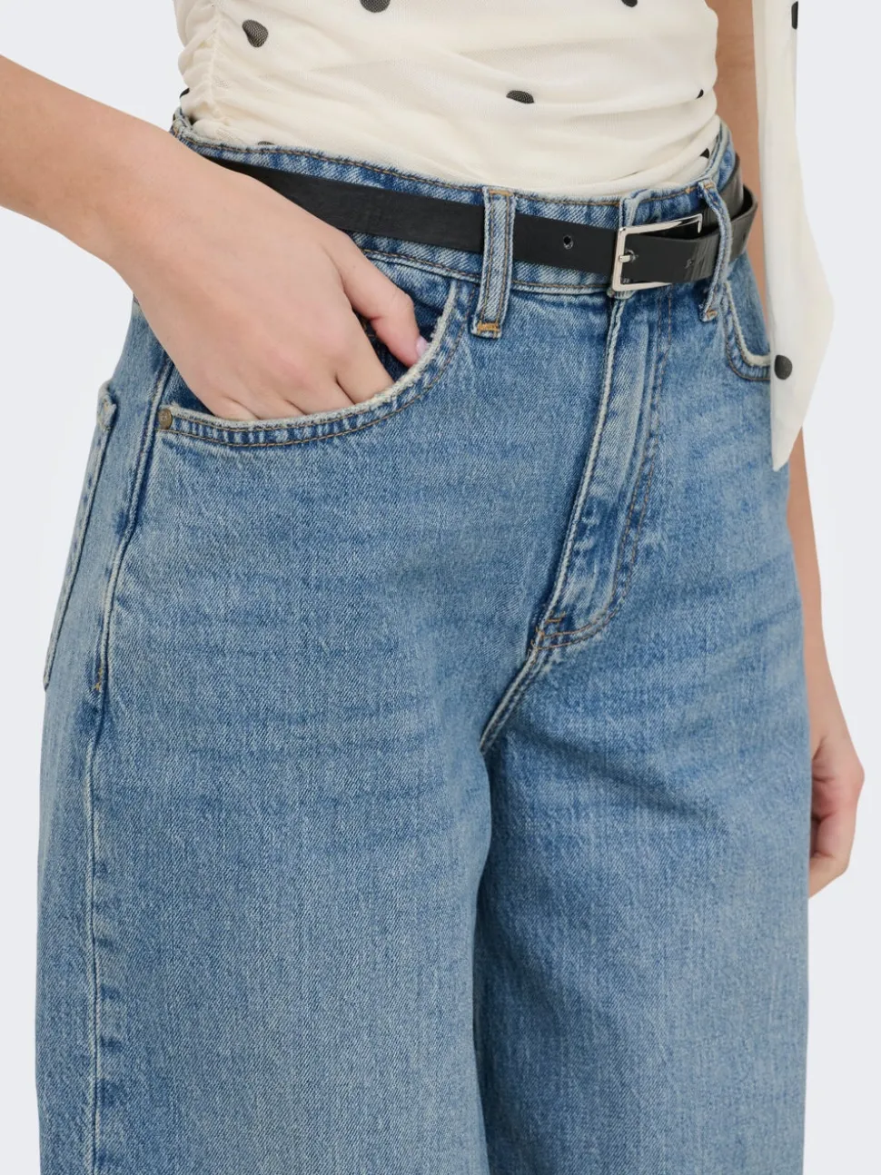 JDYCARINA Høy midje Wide Leg Fit Jeans