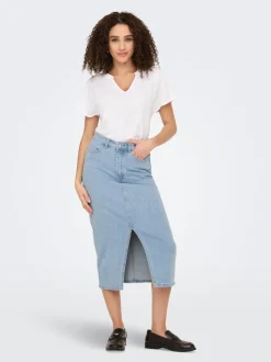 JDYDAKOTA Denim Denimskjørt Midiskjørt