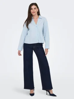 JDYFELINA-FINA Høy midje Wide Leg Fit Jeans