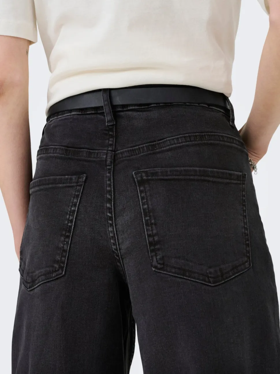 JDYFELINA-FINA Høy midje Wide Leg Fit Jeans