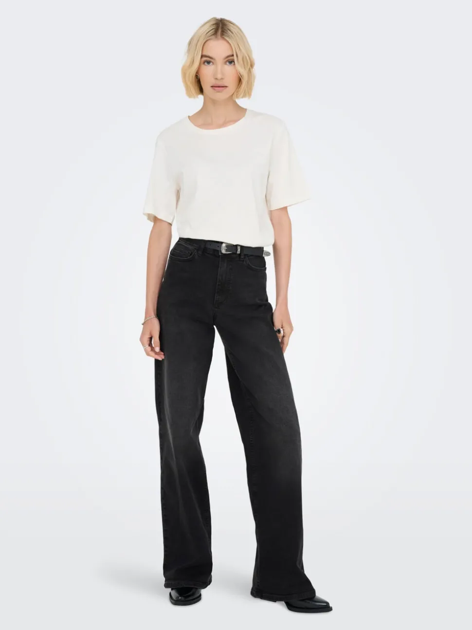 JDYFELINA-FINA Høy midje Wide Leg Fit Jeans