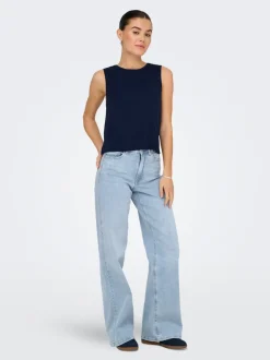 JDYFELINA-FINA Høy midje Wide Leg Fit Jeans