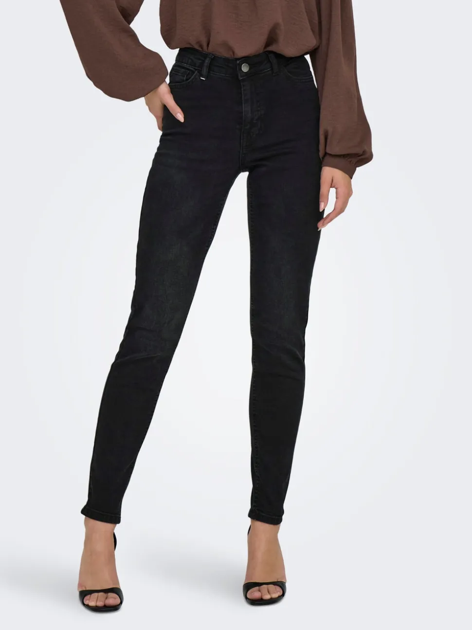 JDYFINA Middels høy midje Skinny Fit Ankellengde Jeans