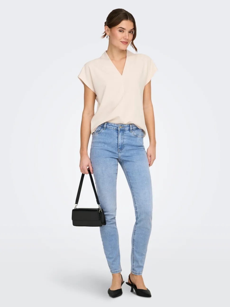 JDYFINA Middels høy midje Skinny Fit Jeans