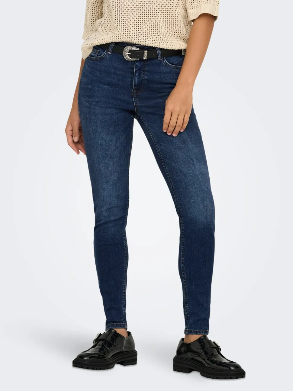 JDYFINA Middels høy midje Skinny Fit Ankellengde Jeans