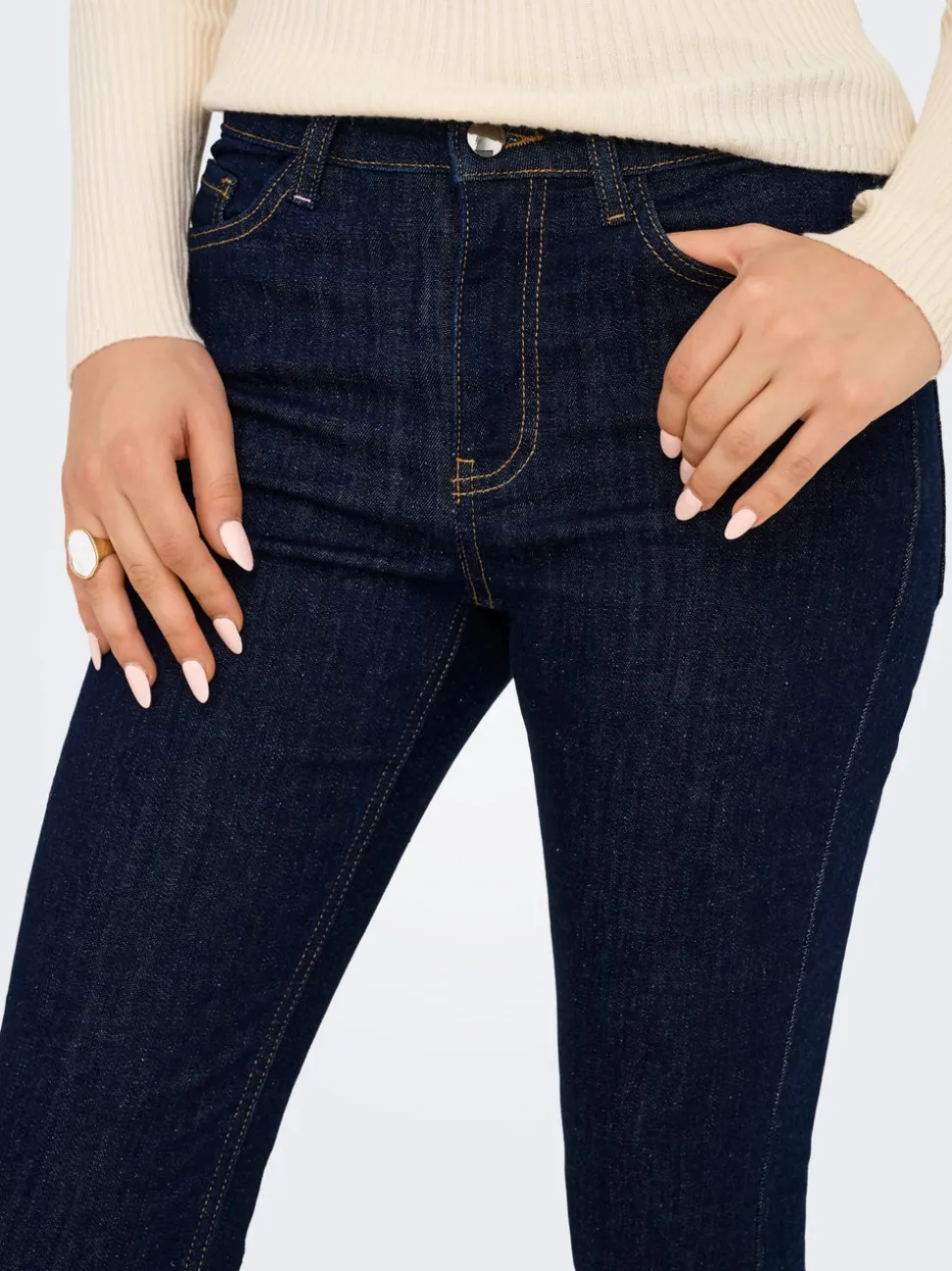 JDYFINA Middels høy midje Skinny Fit Ankellengde Jeans