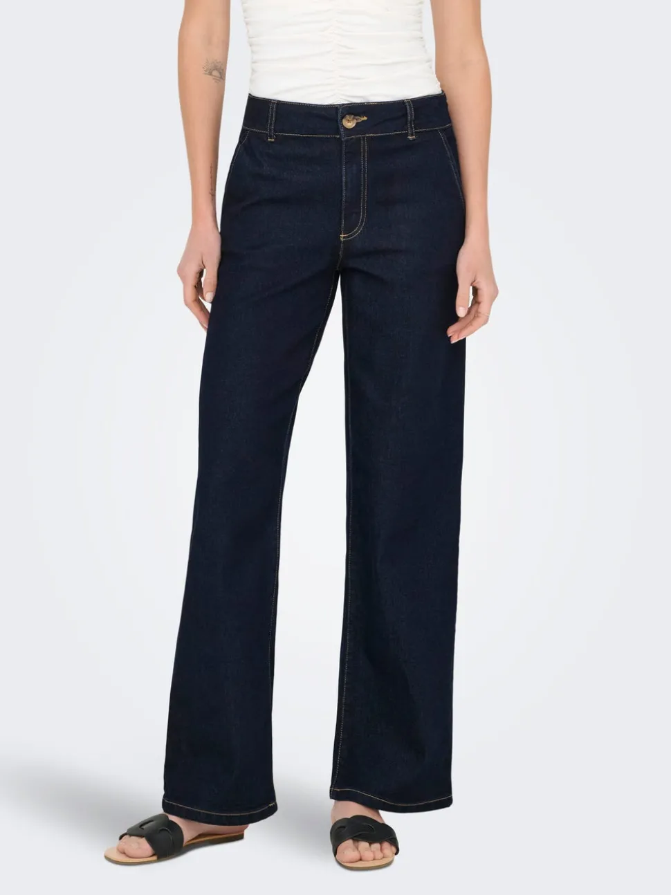 JDYGEGS Høy midje Wide Leg Fit Jeans