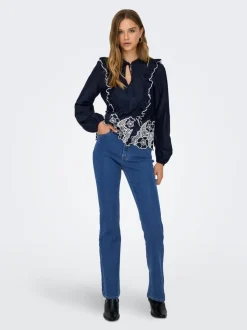 JDYKAREN Middels høy midje Flared Fit Jeans