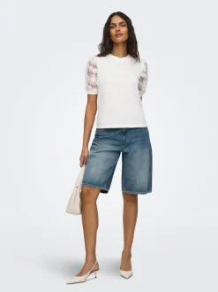 JDYLINA Middels høy midje Loose fit Bermudashorts