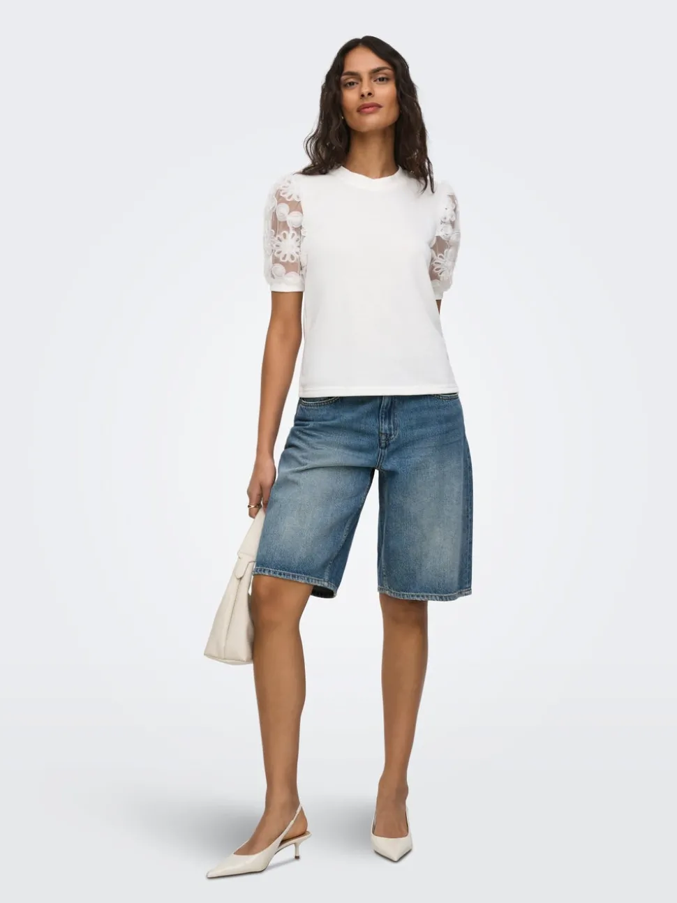 JDYLINA Middels høy midje Loose fit Bermudashorts