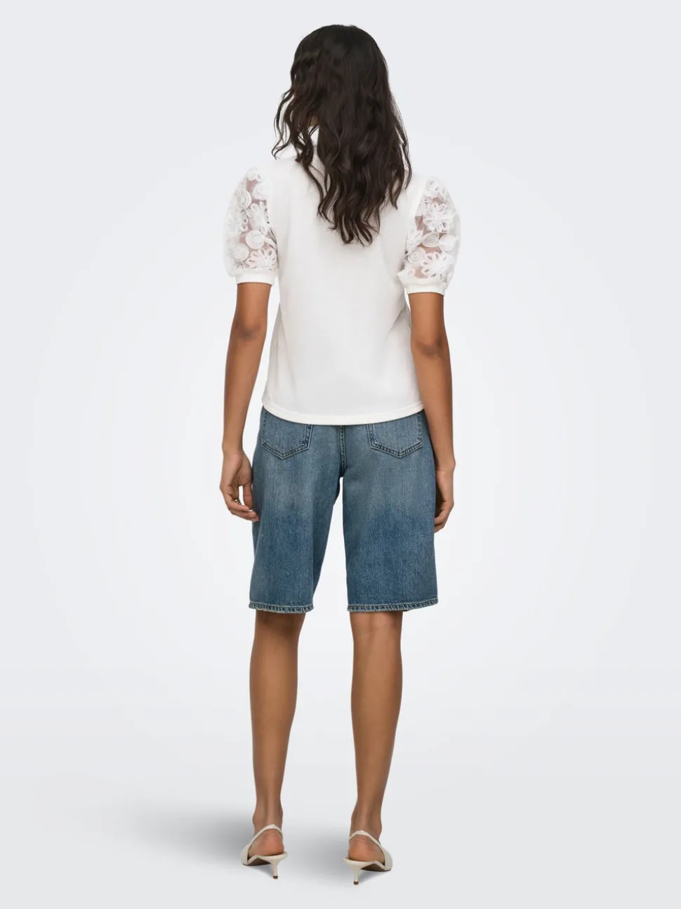 JDYLINA Middels høy midje Loose fit Bermudashorts