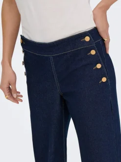 JDYLIZZIE Middels høy midje Wide Leg Fit Jeans