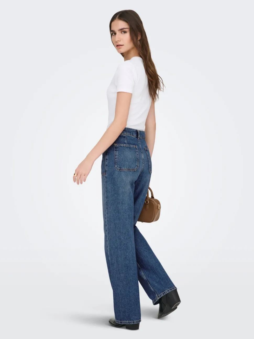 JDYMAYA Høy midje Wide Leg Fit Jeans