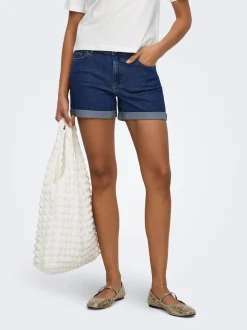 JDYMOON Middels høy midje Regular Fit Denimshorts