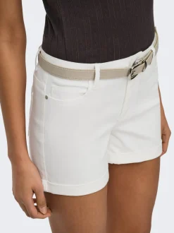 JDYMOON Middels høy midje Regular Fit Denimshorts