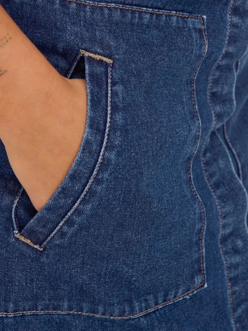 JDYOLIVIA Denim Denimskjørt Langt skjørt