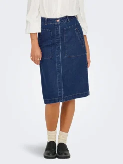 JDYOLIVIA Denim Denimskjørt Langt skjørt
