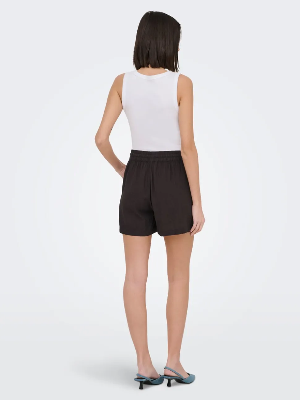 JDYSAY Høy midje Regular Fit Lin Shorts