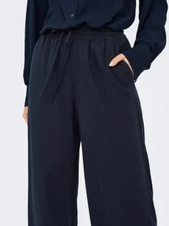 JDYSAY Loose fit Lin Bukser med vide ben