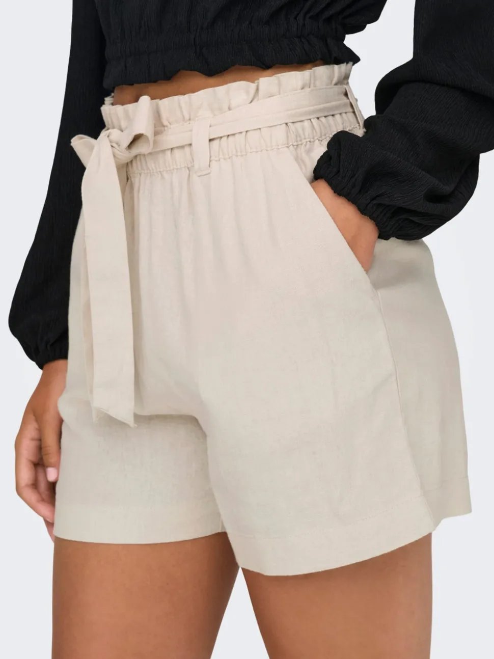 JDYSAY Middels høy midje Regular Fit Lin Shorts