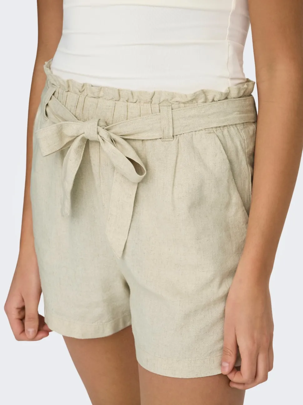 JDYSAY Middels høy midje Regular Fit Lin Shorts