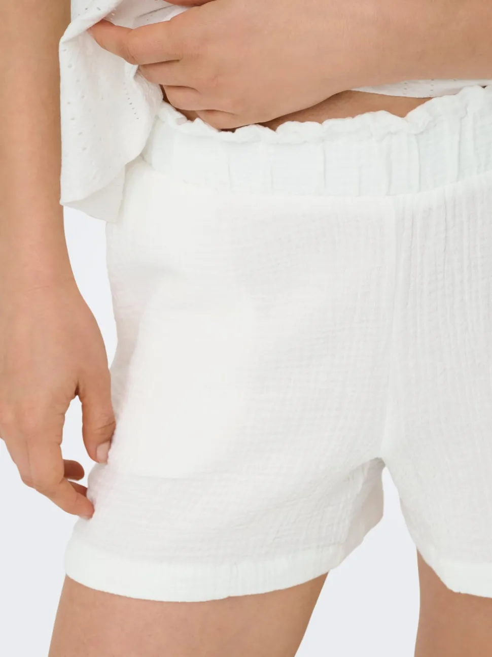 JDYTHEIS Middels høy midje Regular Fit Paperbag-shorts