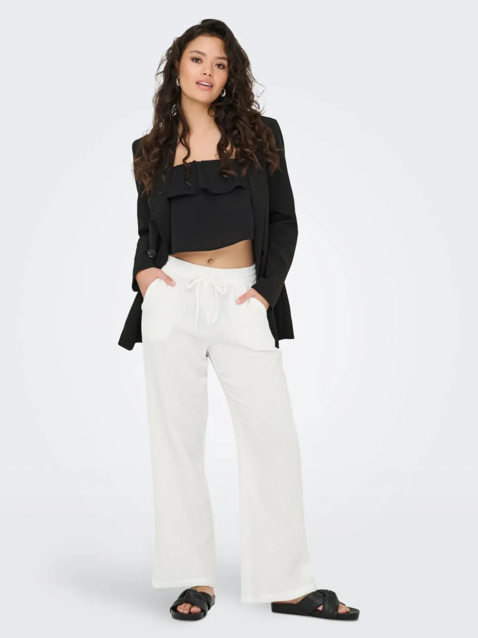 JDYTHEIS Wide Leg Fit Bukser med vide ben