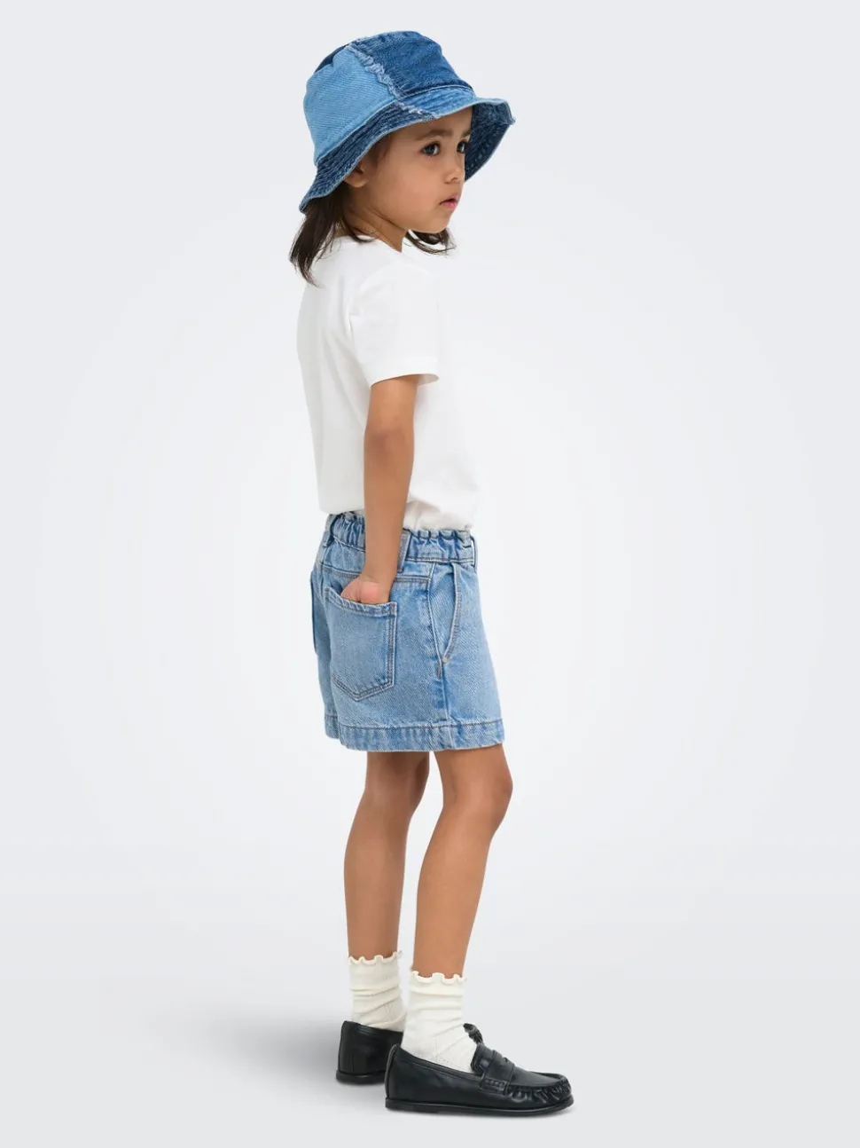KMGCOMET Middels høy midje Wide Leg Fit Denimshorts