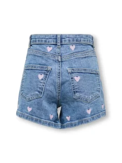KMGJUICY Middels høy midje Regular Fit Denimshorts
