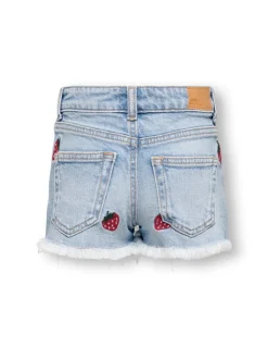 KMGROBYN Middels høy midje Straight Fit Denimshorts