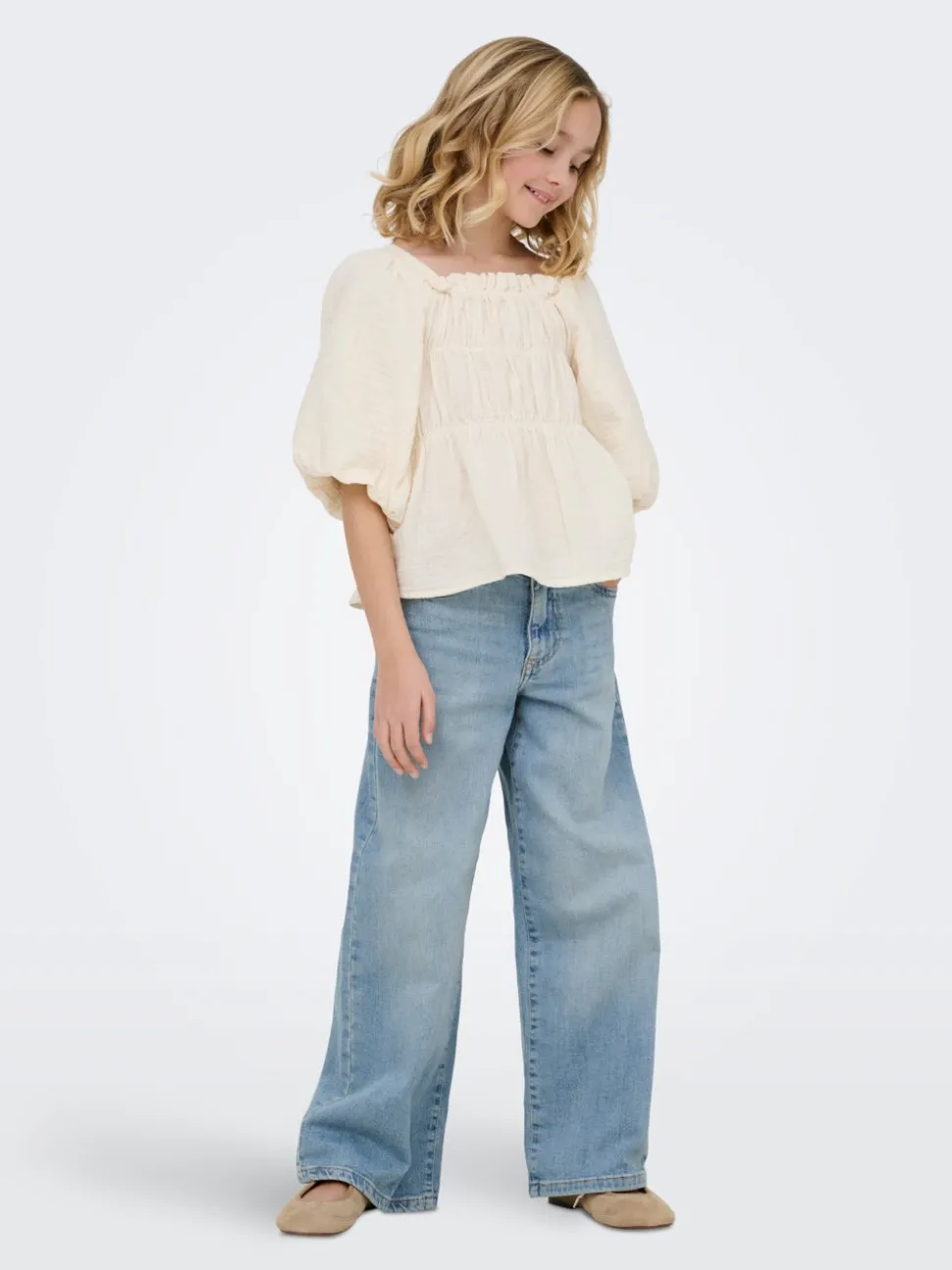 KOGBROOME Høy midje Wide Leg Fit Jeans